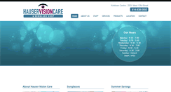 Desktop Screenshot of hauservisioncare.com