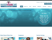Tablet Screenshot of hauservisioncare.com